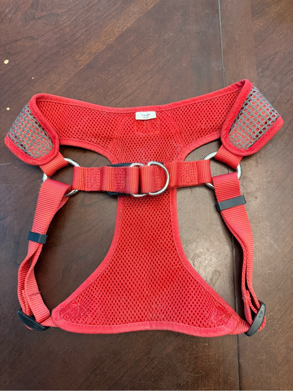 Red Mesh No-Pull Dog Harness size L